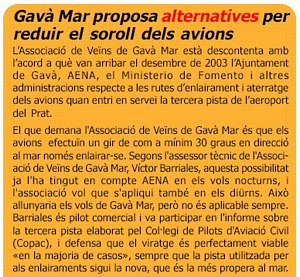 Noticia publicada en la publicaci&oacute;n L'Erampruny&agrave; (Abril de 2004) (N&uacute;mero 8)